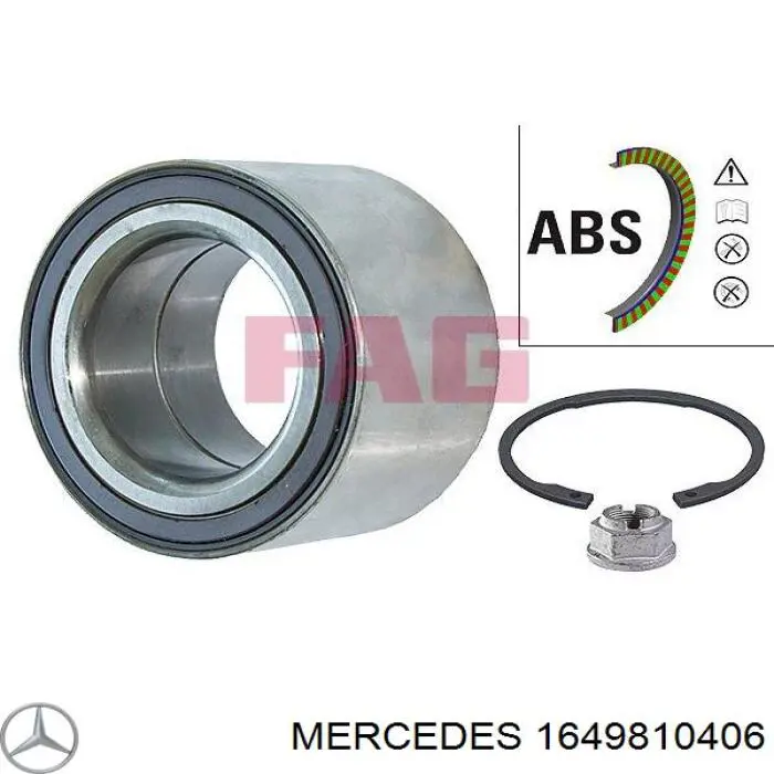 Comprar 1649810406 Mercedes Cojinete de cubo delantero/trasero