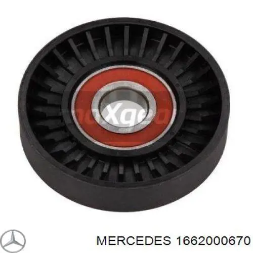 1662000670 Mercedes tensor de correa, correa poli v