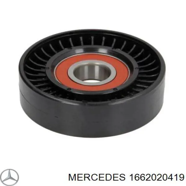 1662020419 Mercedes polea inversión / guía, correa poli v