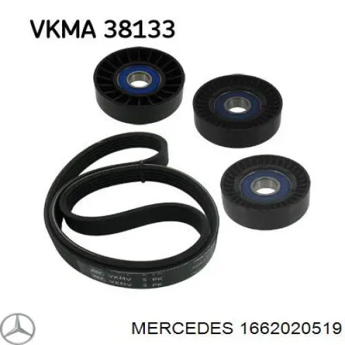 1662020519 Mercedes polea tensora correa poli v