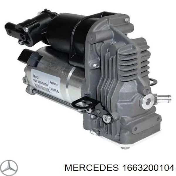 1663200104 Mercedes bomba de compresor de suspensión neumática