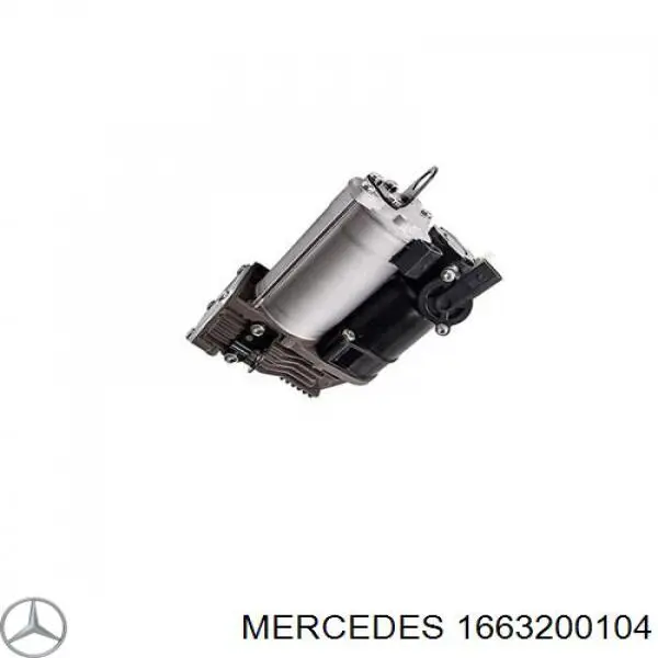 Compresor de suspensión neumática Mercedes 1663200104