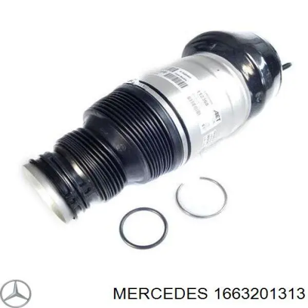 Amortiguador delantero izquierdo 1663201313 Mercedes