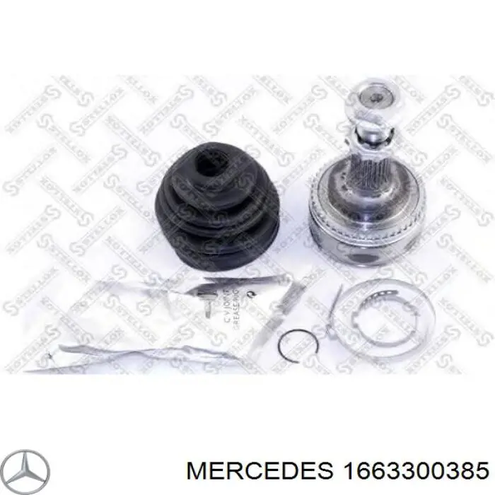 1663300385 Mercedes fuelle, árbol de transmisión delantero interior