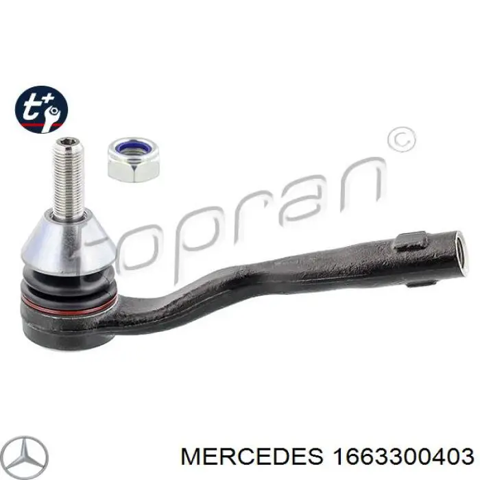 1663300403 Mercedes rótula barra de acoplamiento exterior