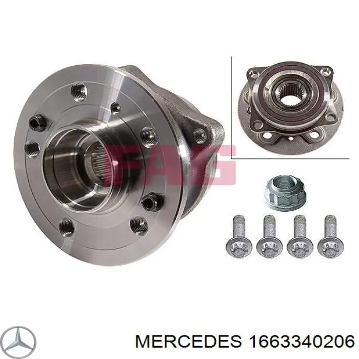 1663340206 Mercedes cubo de rueda delantero