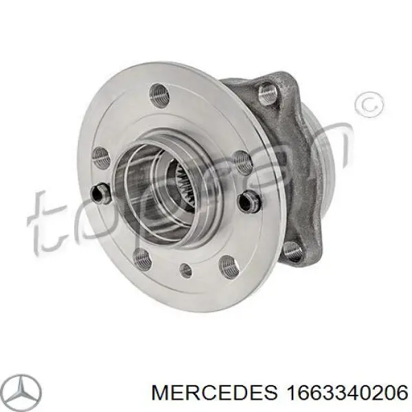Buje de rueda delantero Mercedes 1663340206 precio, desde 69,40 EUR