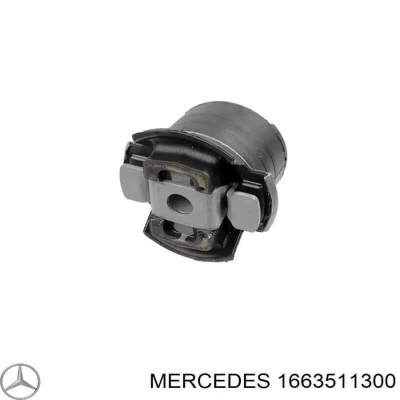 1663511300 Mercedes suspensión, cuerpo del eje trasero