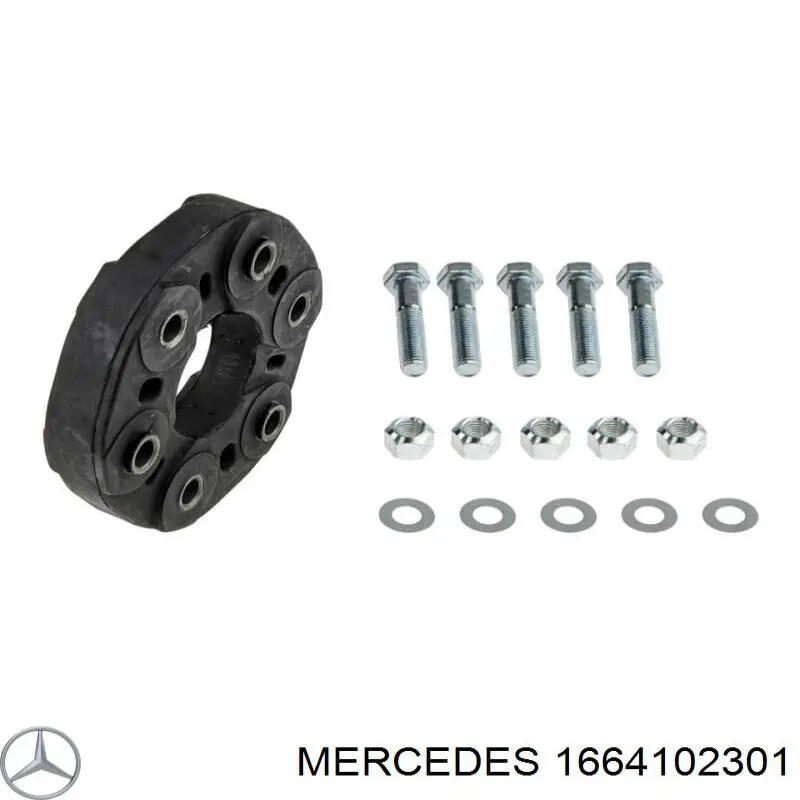 1664102301 Mercedes árbol cardán, eje delantero