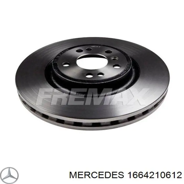 1664210612 Mercedes disco de freno delantero