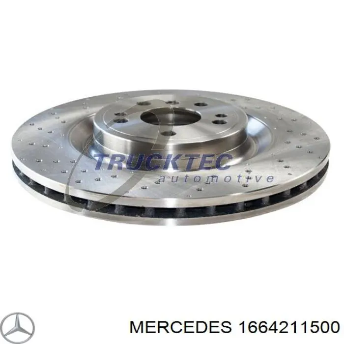 1664211500 Mercedes freno de disco delantero