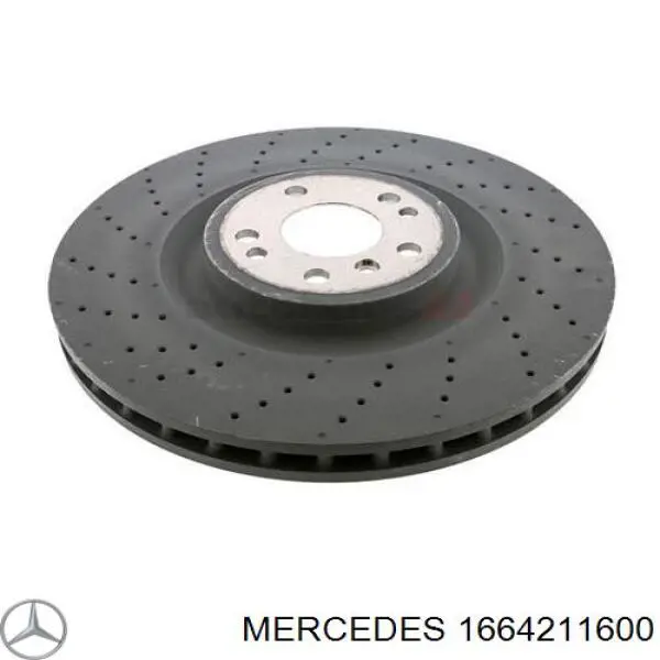 1664211600 Mercedes disco de freno delantero