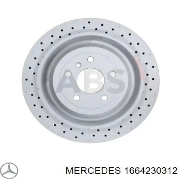 1664230312 Mercedes disco de freno trasero