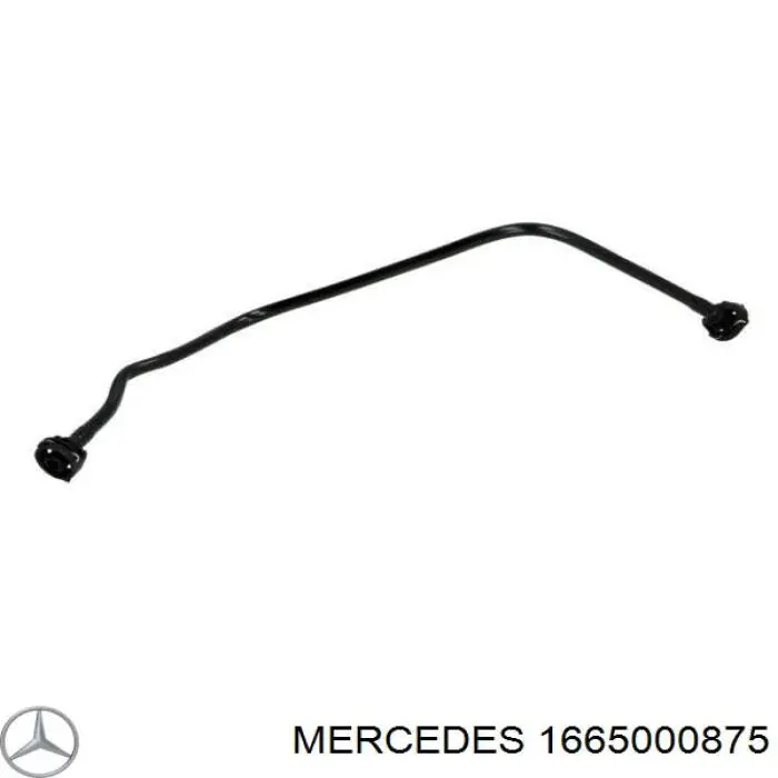 1665000875 Mercedes tubería de radiador, tuberia flexible calefacción, superior