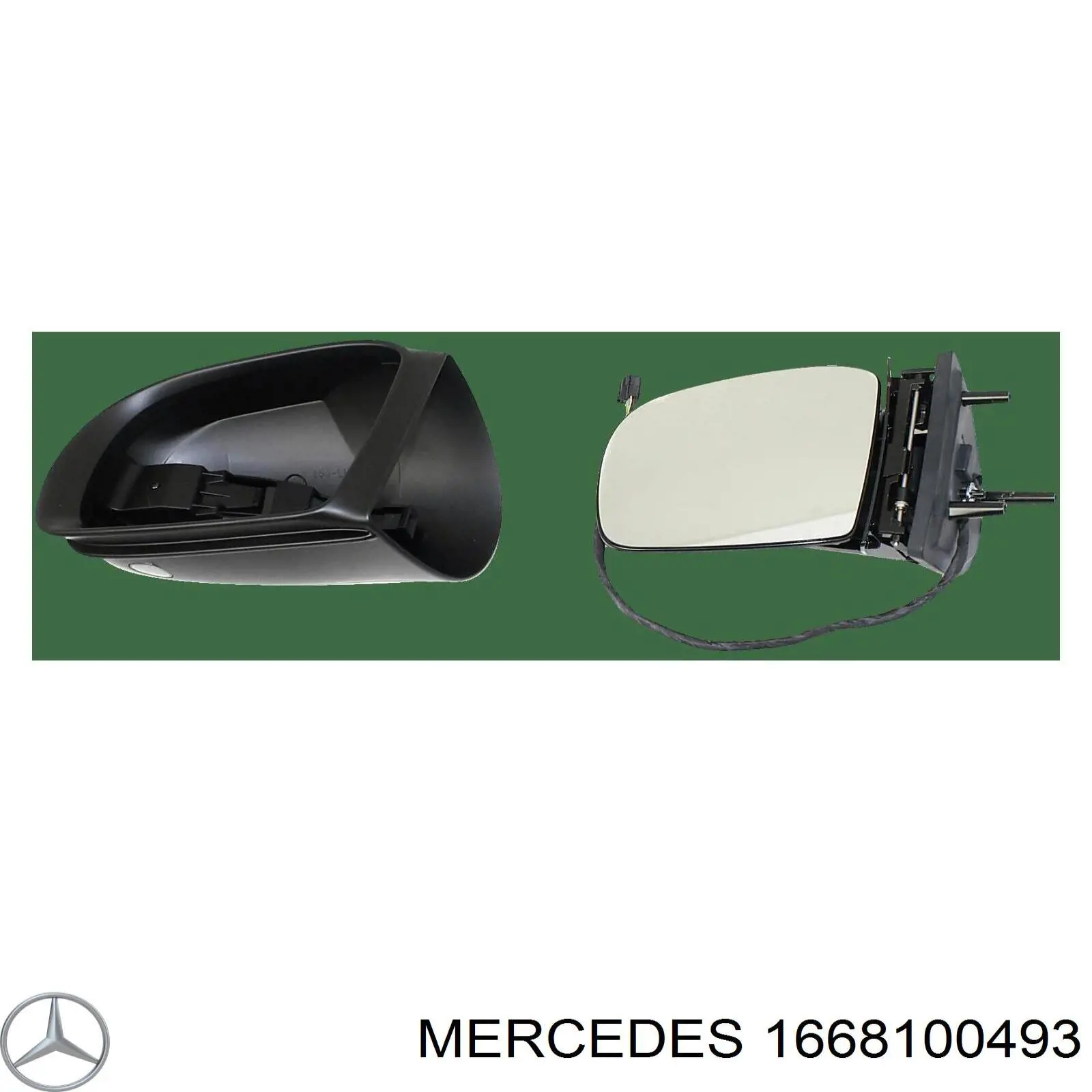 1668100493 Mercedes espejo retrovisor derecho