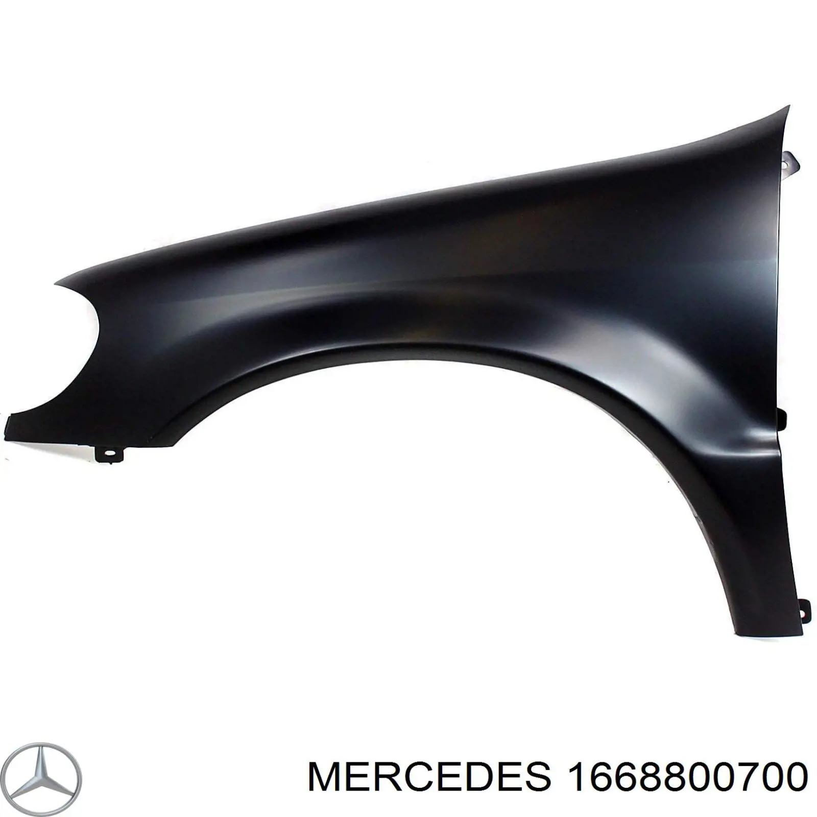 1668800700 Mercedes guardabarros delantero derecho