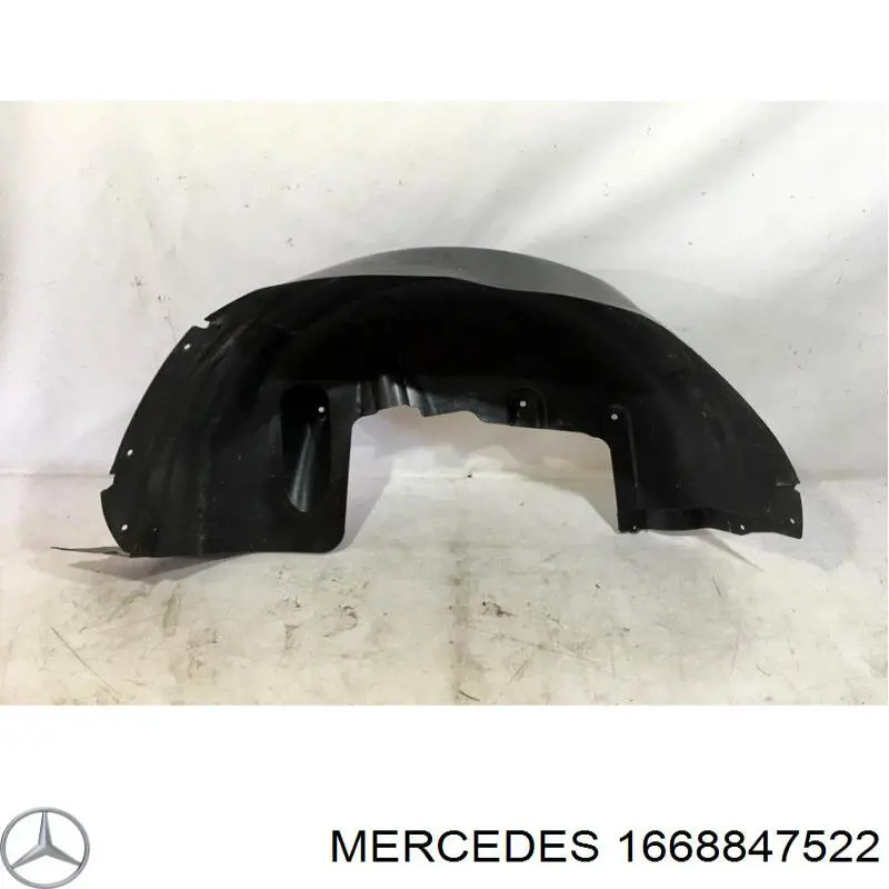 1668847522 Mercedes guardabarros interior, aleta trasera, derecho