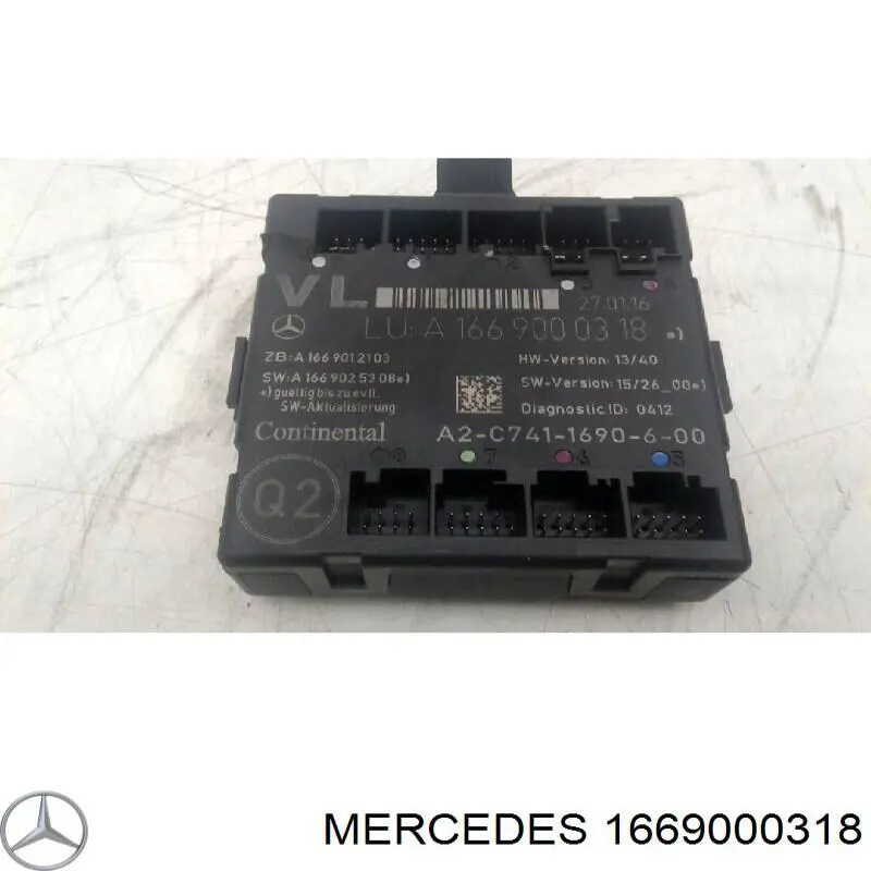 Unidad de confort de la puerta delantera Mercedes A1669004102 precio, desde 78,41 EUR