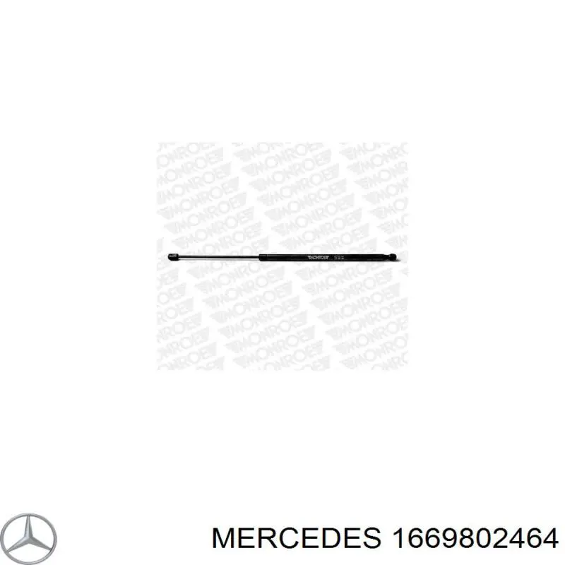 1669802464 Mercedes muelle neumático, capó de motor derecho