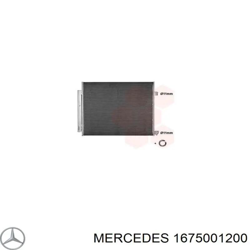 Radiador de aire acondicionado Mercedes GLS (X167)