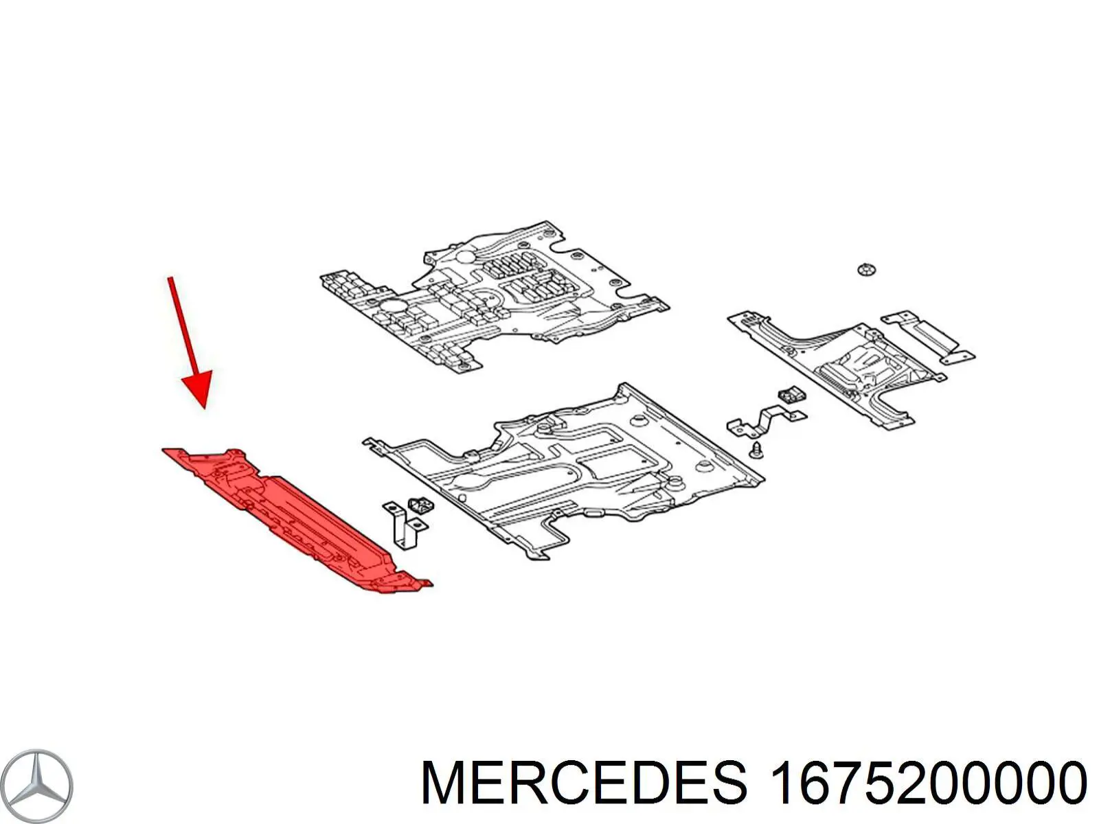 Comprar 1675200000 Mercedes Protector para parachoques