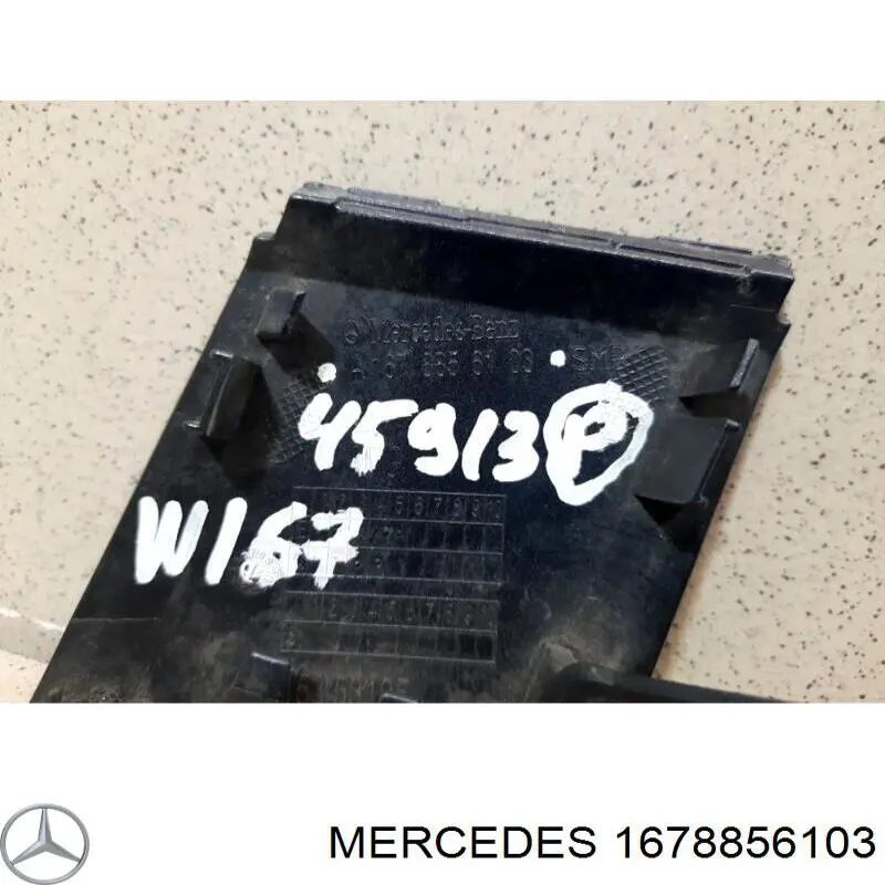 Tapa del enganche de remolcado delantera A16788561039999 Mercedes
