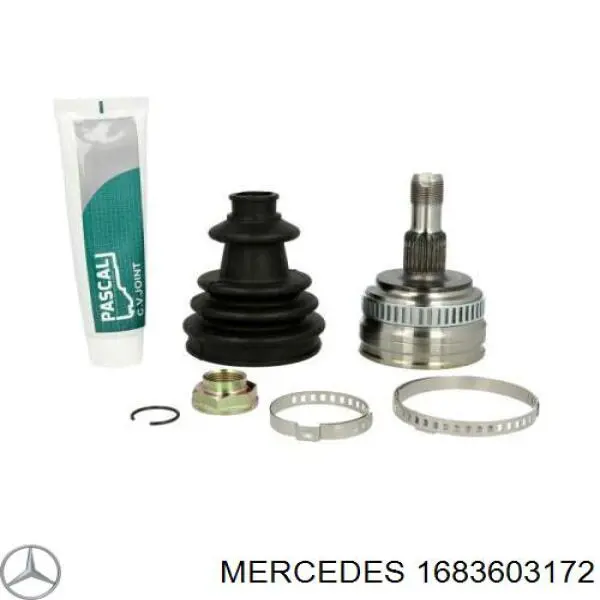 Semieje delantero izquierdo Mercedes 1683603172 precio, desde 100,62 EUR