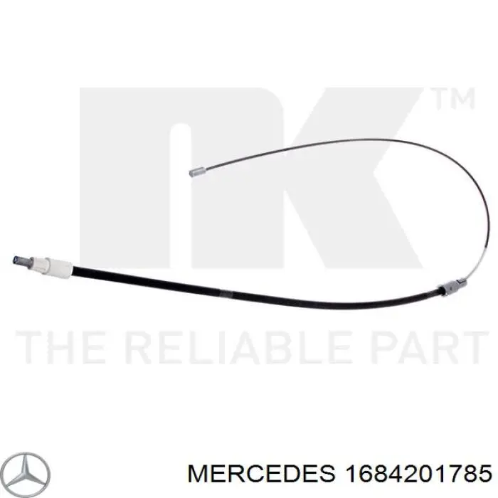 1684201785 Mercedes cable de freno de mano trasero izquierdo