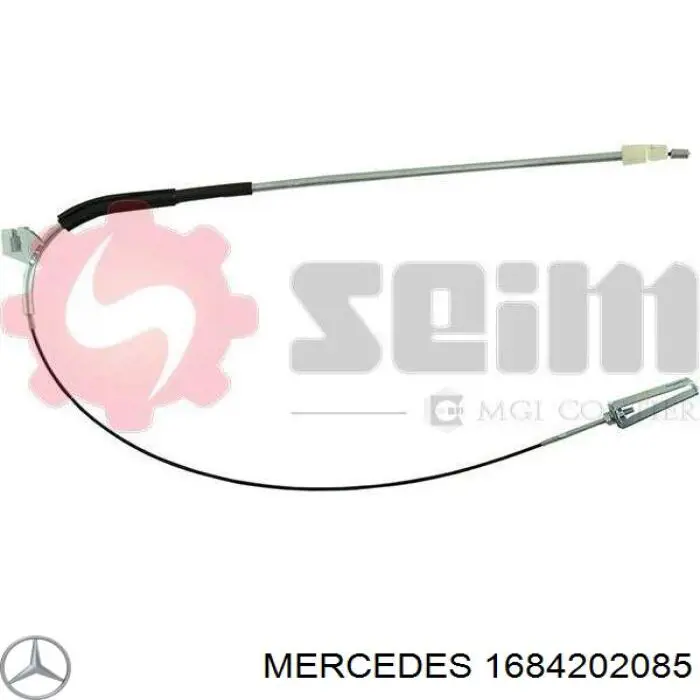 1684202085 Mercedes cable de freno de mano delantero