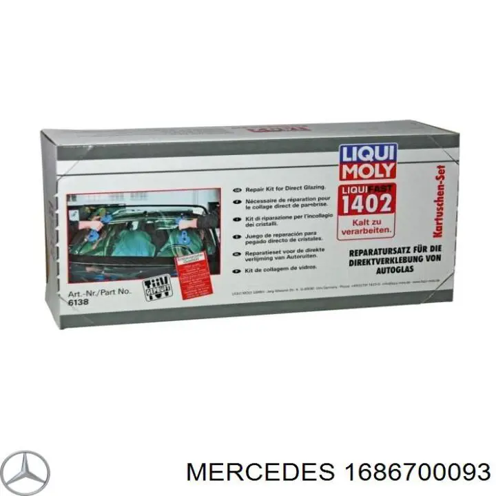 Cristal parabrisas Mercedes A1686700093 precio, desde 118,55 EUR