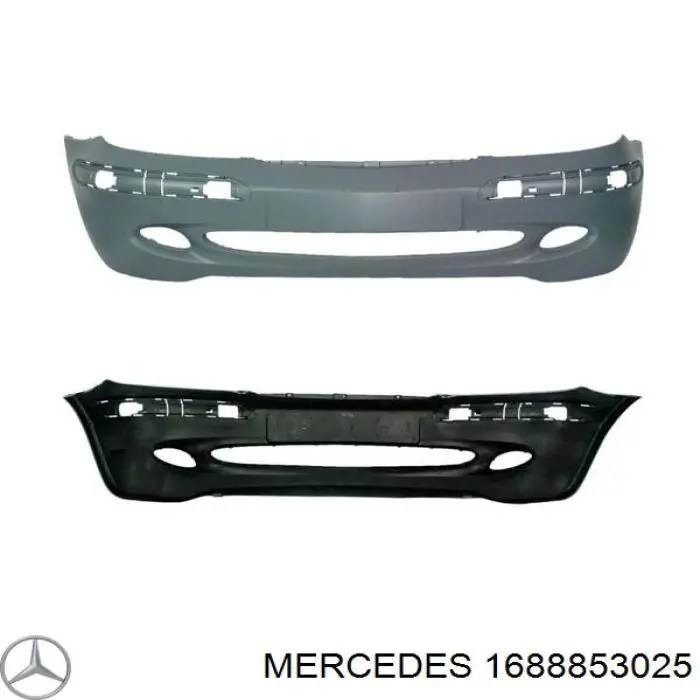 1688853025 Mercedes paragolpes delantero