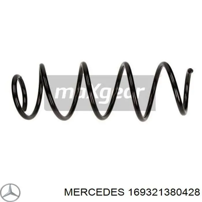 169321380428 Mercedes muelle de suspensión eje delantero