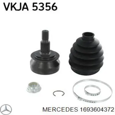 1693604372 Mercedes árbol de transmisión delantero izquierdo