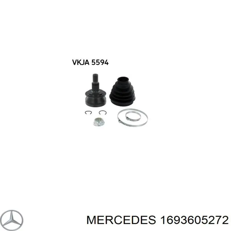 1693605272 Mercedes árbol de transmisión delantero derecho