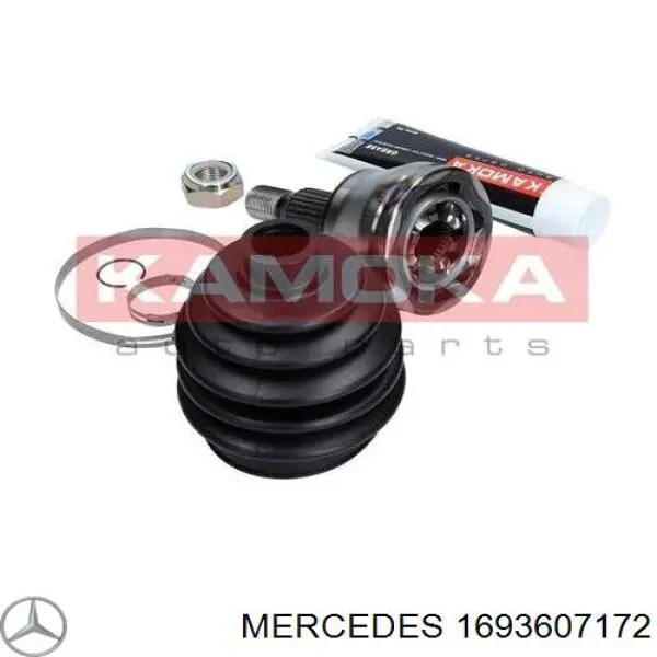 1693607172 Mercedes árbol de transmisión delantero izquierdo