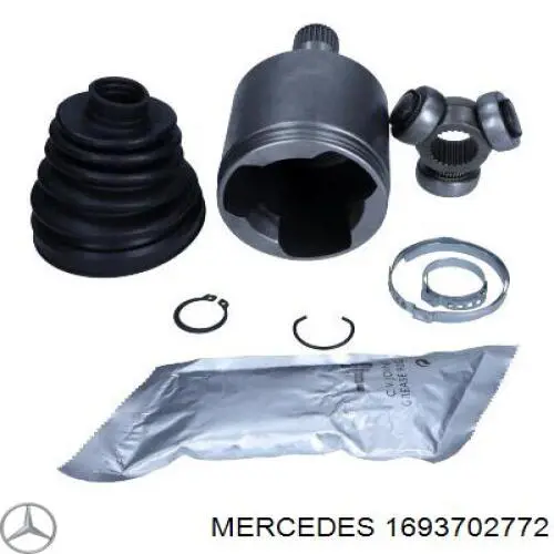 1693702772 Mercedes árbol de transmisión delantero izquierdo