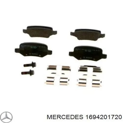 1694201720 Mercedes pastillas de freno traseras