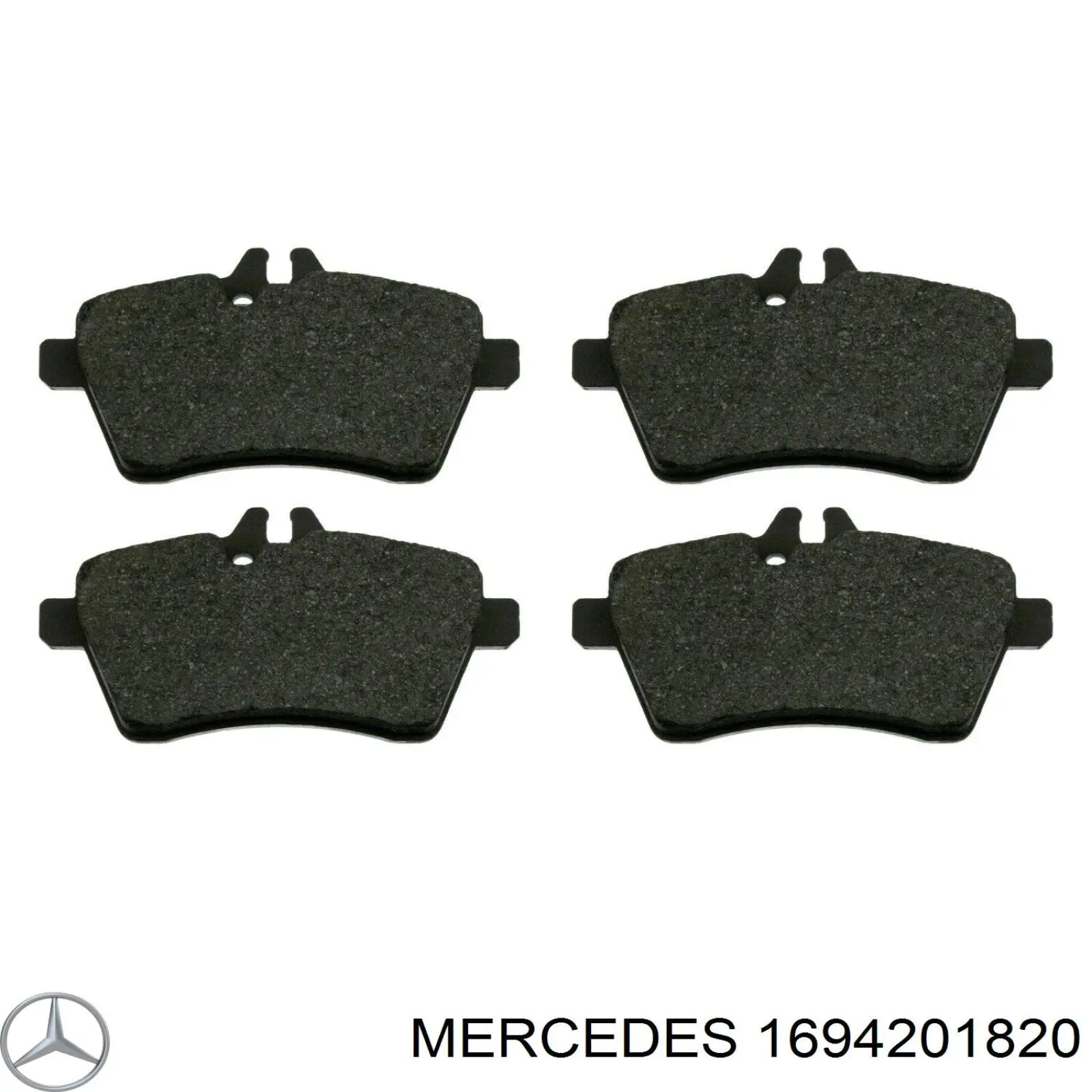 1694201820 Mercedes pastillas de freno delanteras