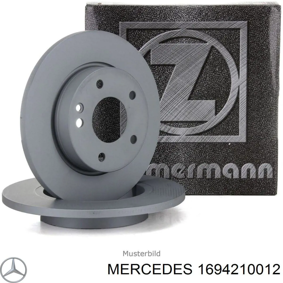 1694210012 Mercedes freno de disco delantero