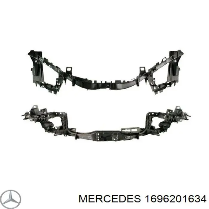 1696201634 Mercedes soporte de radiador completo