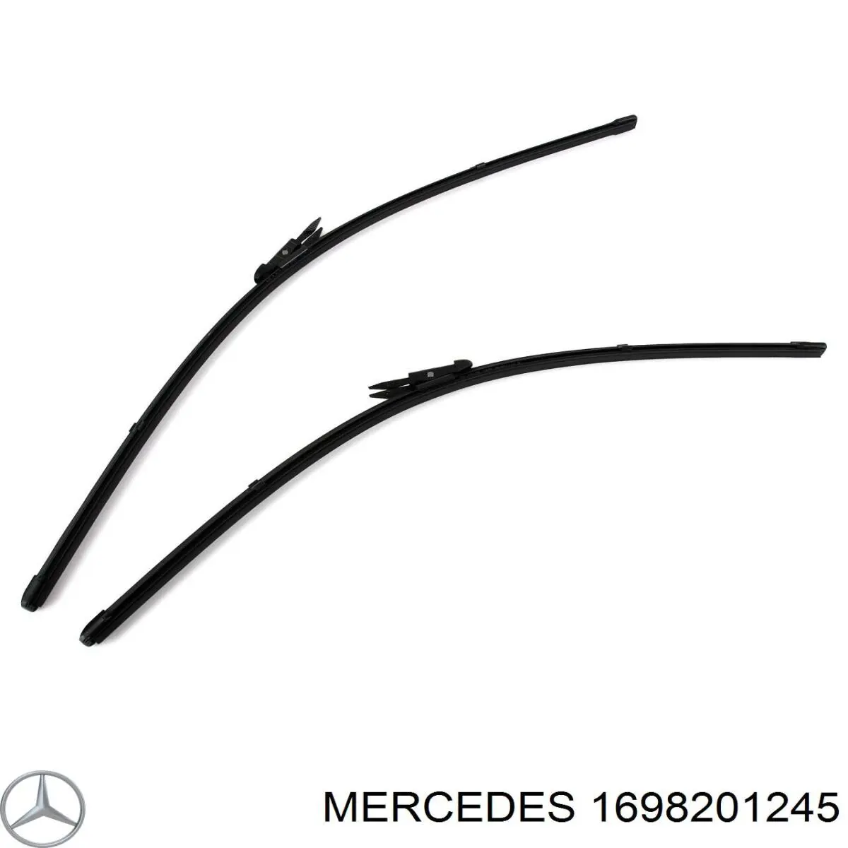 Comprar A1698201245 Mercedes Juego de escobillas de luna delantera, 2 piezas