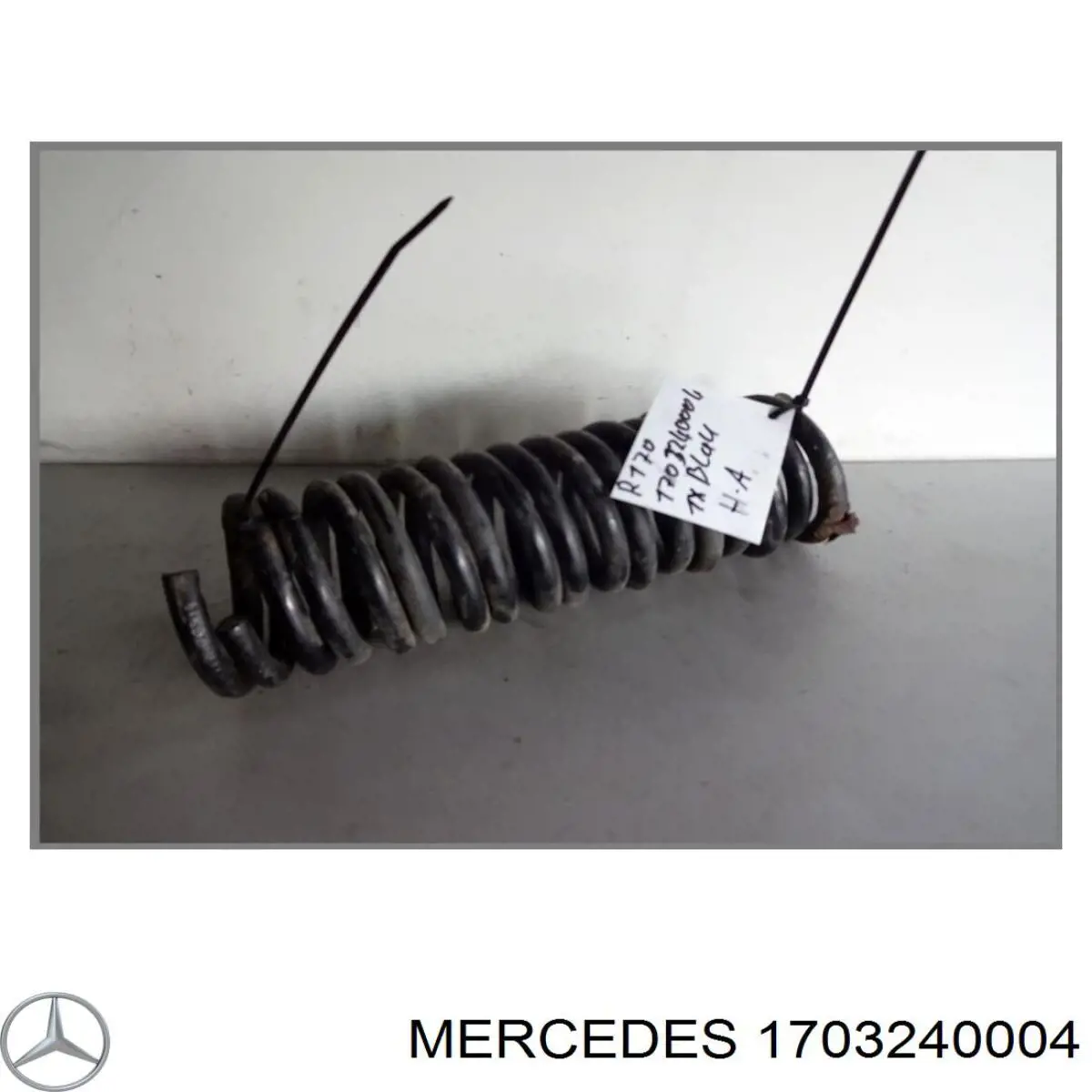 1703240004 Mercedes muelle de suspensión eje trasero