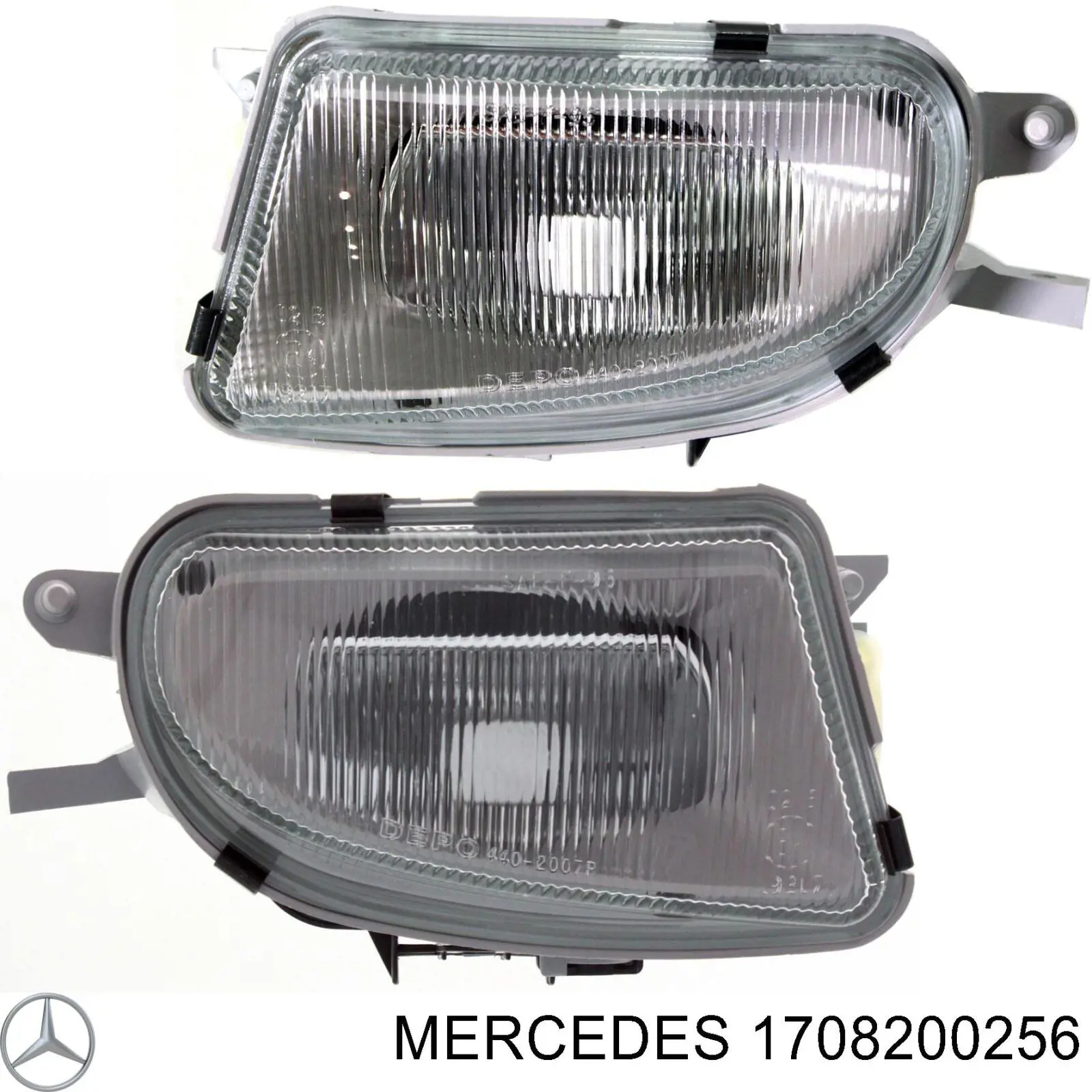 1708200256 Mercedes faro antiniebla derecho