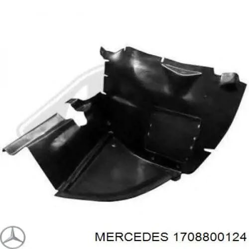 1708800124 Mercedes guardabarros interior, aleta delantera, izquierdo