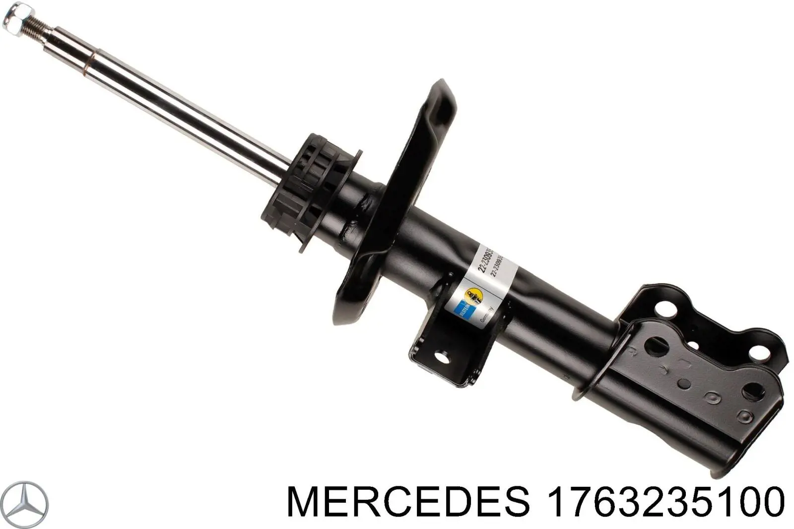 A1763235100 Mercedes amortiguador delantero izquierdo