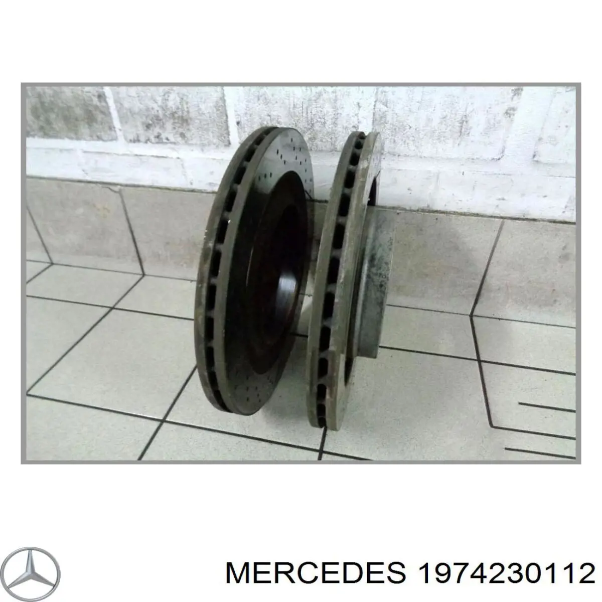 1974230112 Mercedes disco de freno delantero