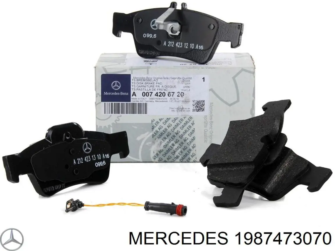 1987473070 Mercedes contacto de aviso, desgaste de los frenos, trasero
