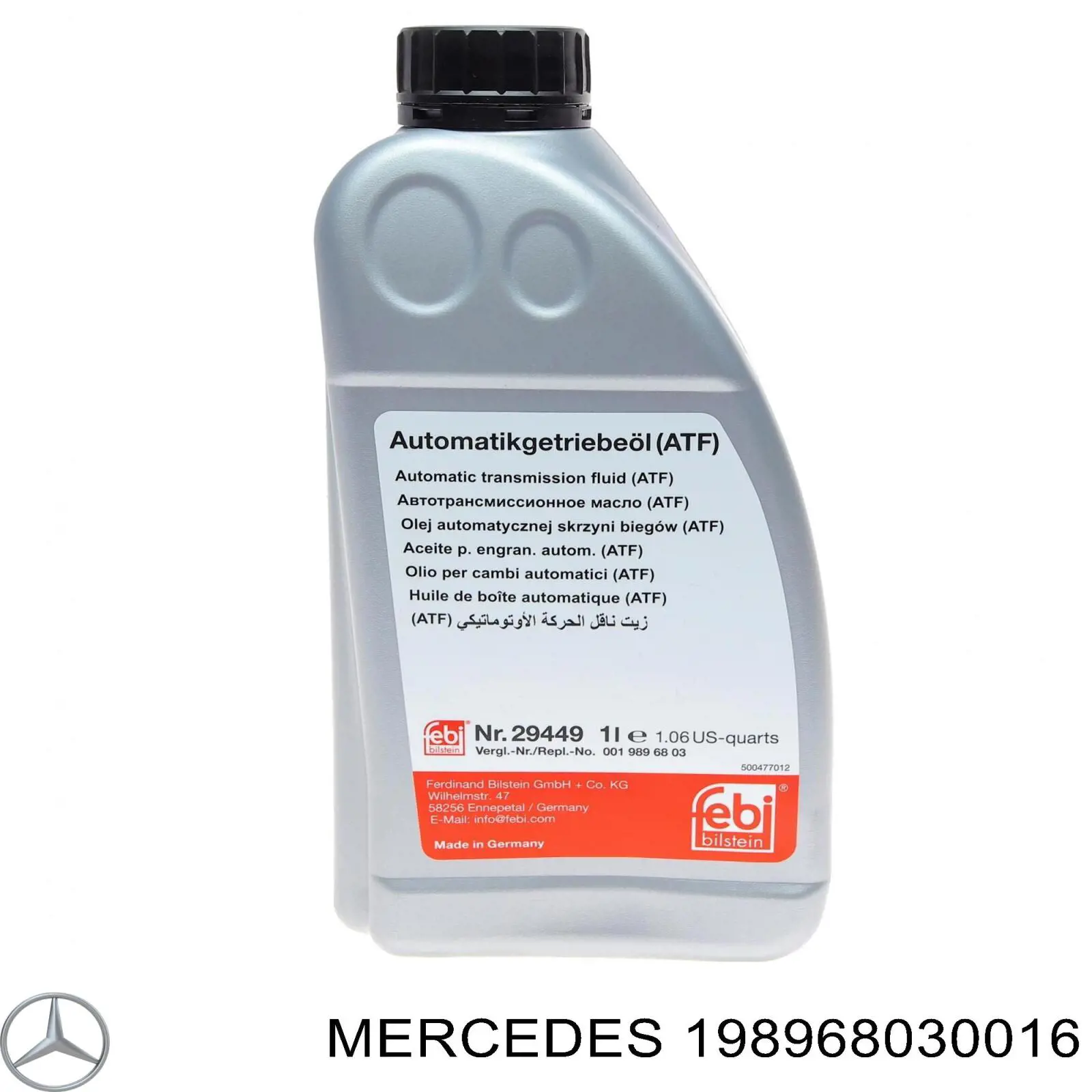 Mercedes Aceite transmisión (198968030016)