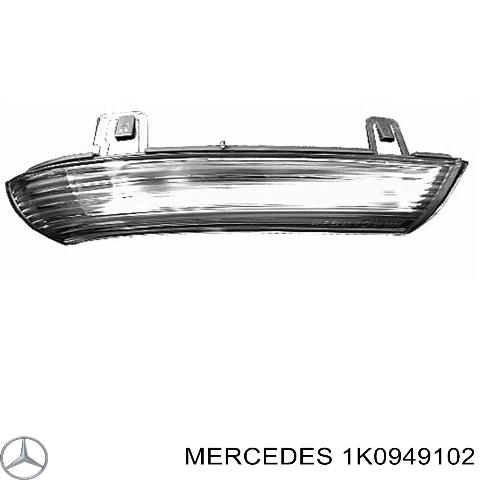 1K0949102 Mercedes luz intermitente de retrovisor exterior derecho