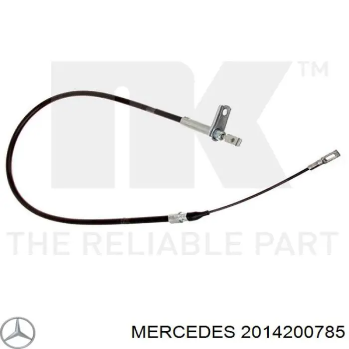 2014200785 Mercedes cable de freno de mano trasero derecho/izquierdo